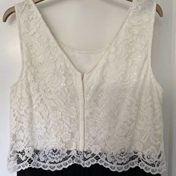 Kalico Black & Lace Bodice Evening Short Dress - Picture 5 of 7